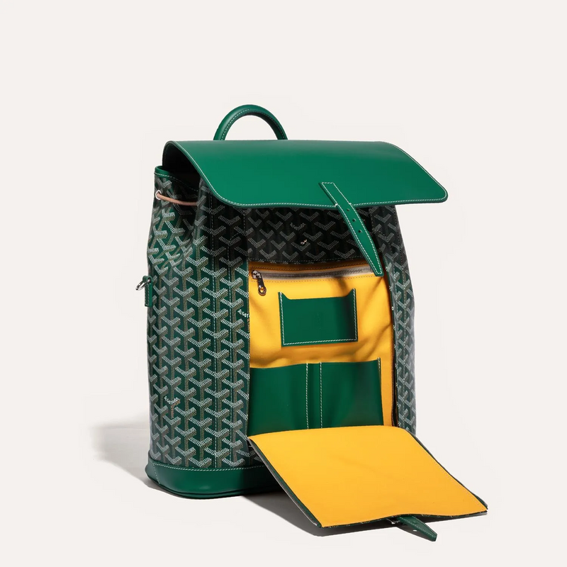 Goyard Alpin Backpack Goyardine Green