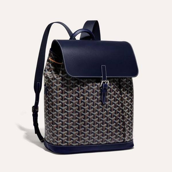 Goyard Alpin Backpack Goyardine Navy Blue