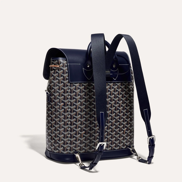 Goyard Alpin Backpack Goyardine Navy Blue