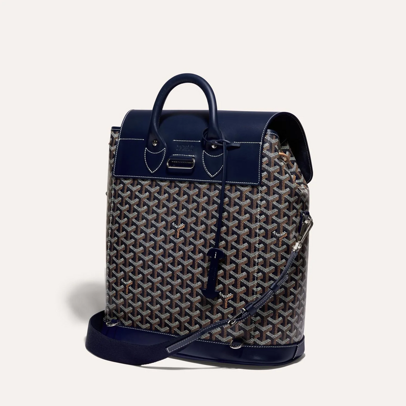 Goyard Alpin Backpack Goyardine Navy Blue