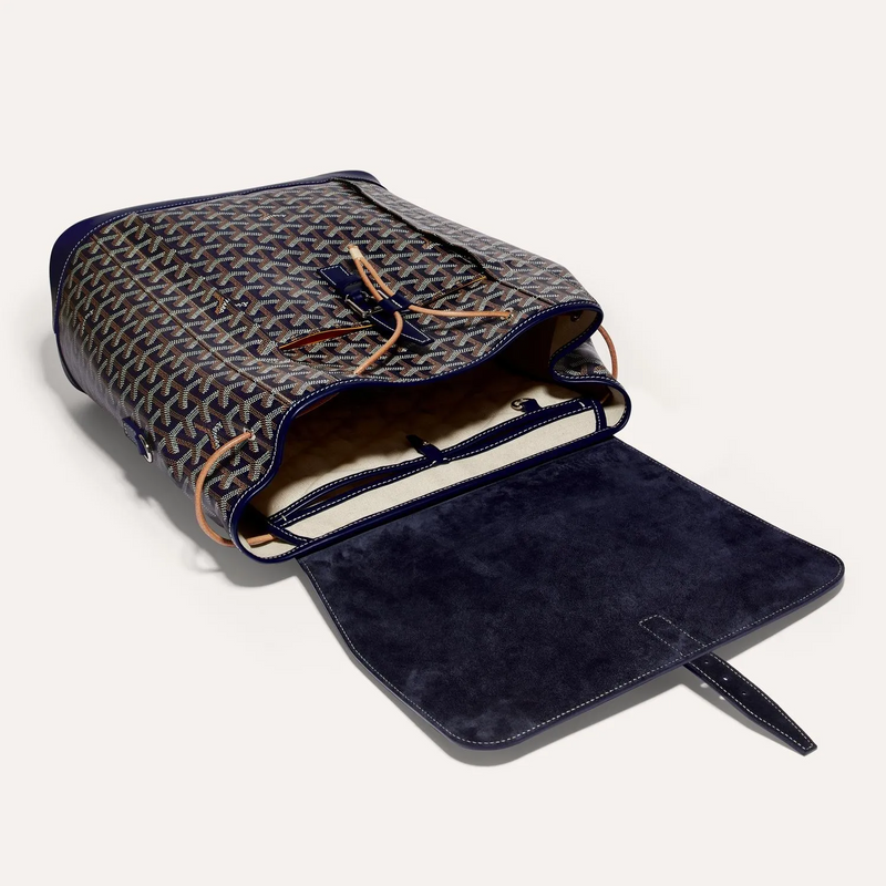 Goyard Alpin Backpack Goyardine Navy Blue