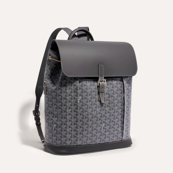 Goyard Alpin Backpack Goyardine Grey