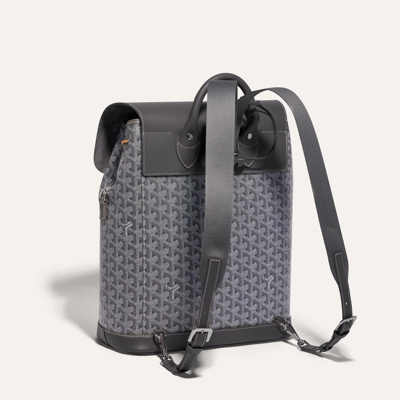 Goyard Alpin Backpack Goyardine Grey
