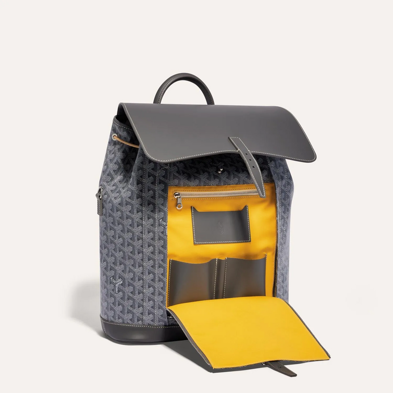 Goyard Alpin Backpack Goyardine Grey