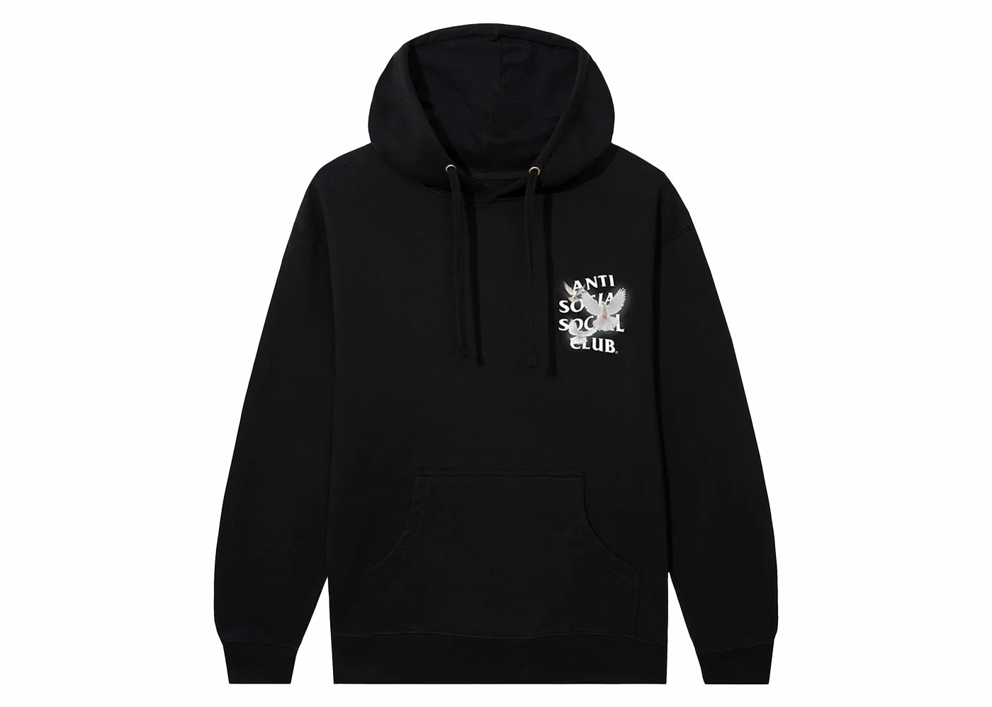 Anti social social club fashion black hoodie