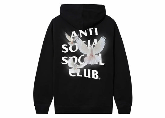 Anti Social Social Club apprécie la vie sweat à capuche noir 