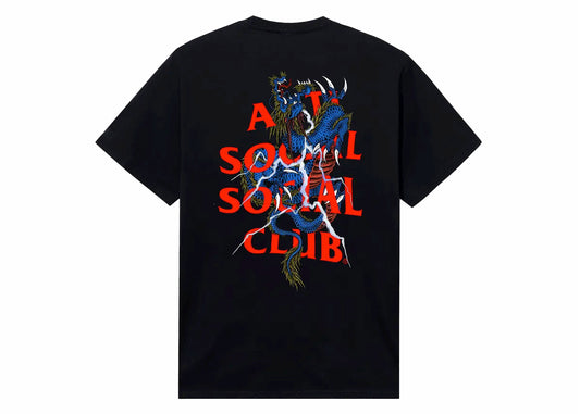 Anti Social Social Club T-shirt Double Dragon Noir 