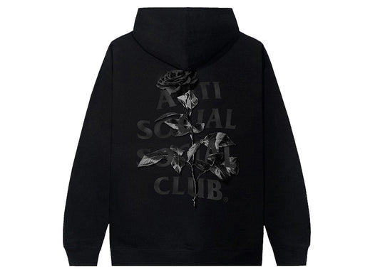 Anti Social Social Club Hell O Rose Hoodie Black