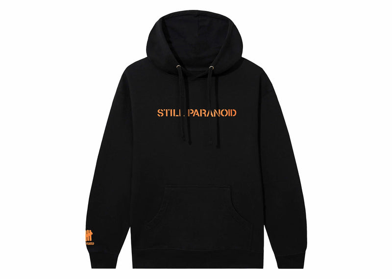 Anti Social Social Club x Undefeated Still Paranoid Hoodie Black