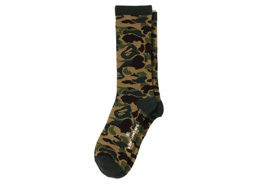 Chaussettes BAPE ABC Camo Jacquard Vert