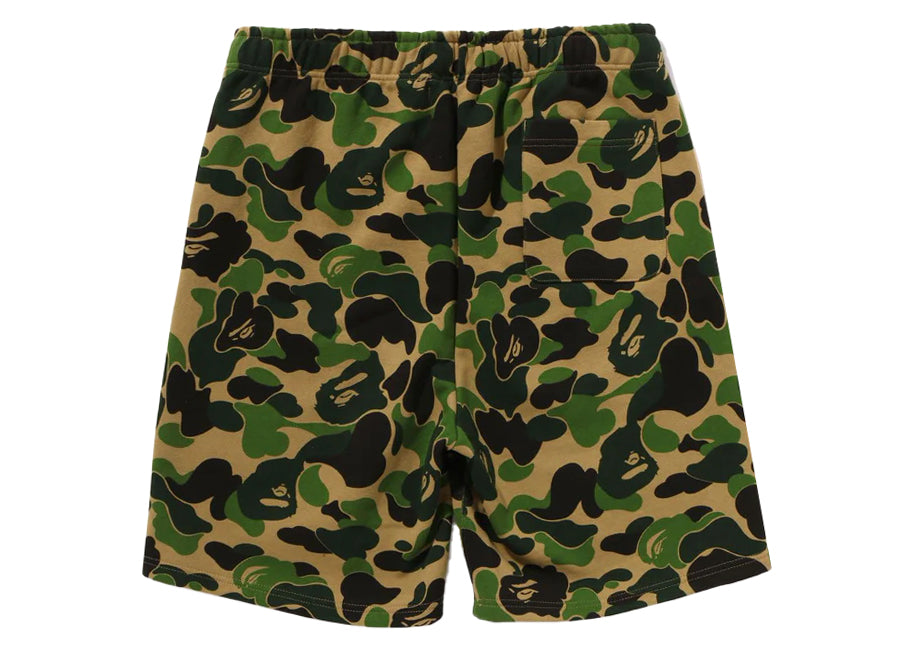 BAPE ABC Camo Shark Sweat Shorts Green