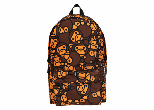 BAPE All Baby Milo Grand sac à dos marron 