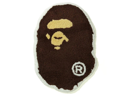 BAPE Big Ape Head Rug Mat Brown