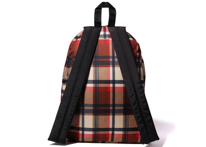 BAPE Check Daypack Backpack Red