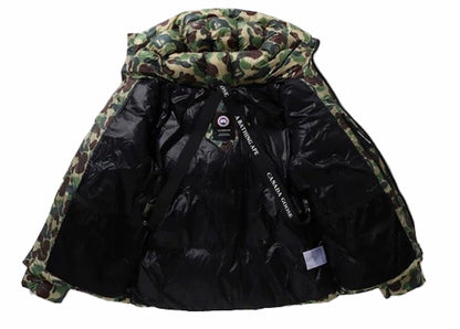 BAPE x Canada Goose Crofton Puffer Jacket Green