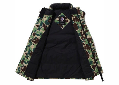 BAPE x Canada Goose Freestyle Vest Green