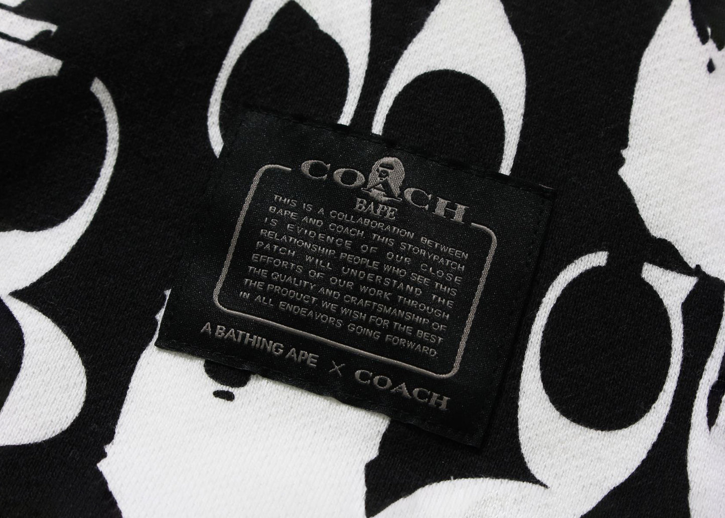 Sweat à capuche BAPE x Coach noir 