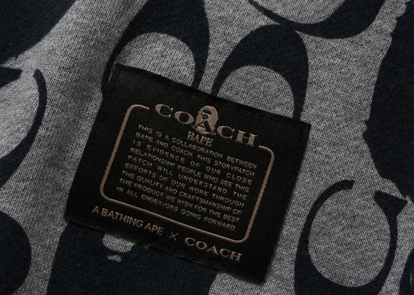 BAPE x Coach Pullover Hoodie Navy 