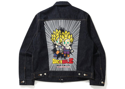 BAPE x Dragon Ball Z Baby Milo Big Ape Head Veste en jean Indigo 