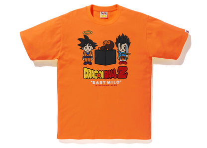 BAPE x Dragon Ball Z Son Goku &amp; Son Gohan Baby Milo Tee Orange 