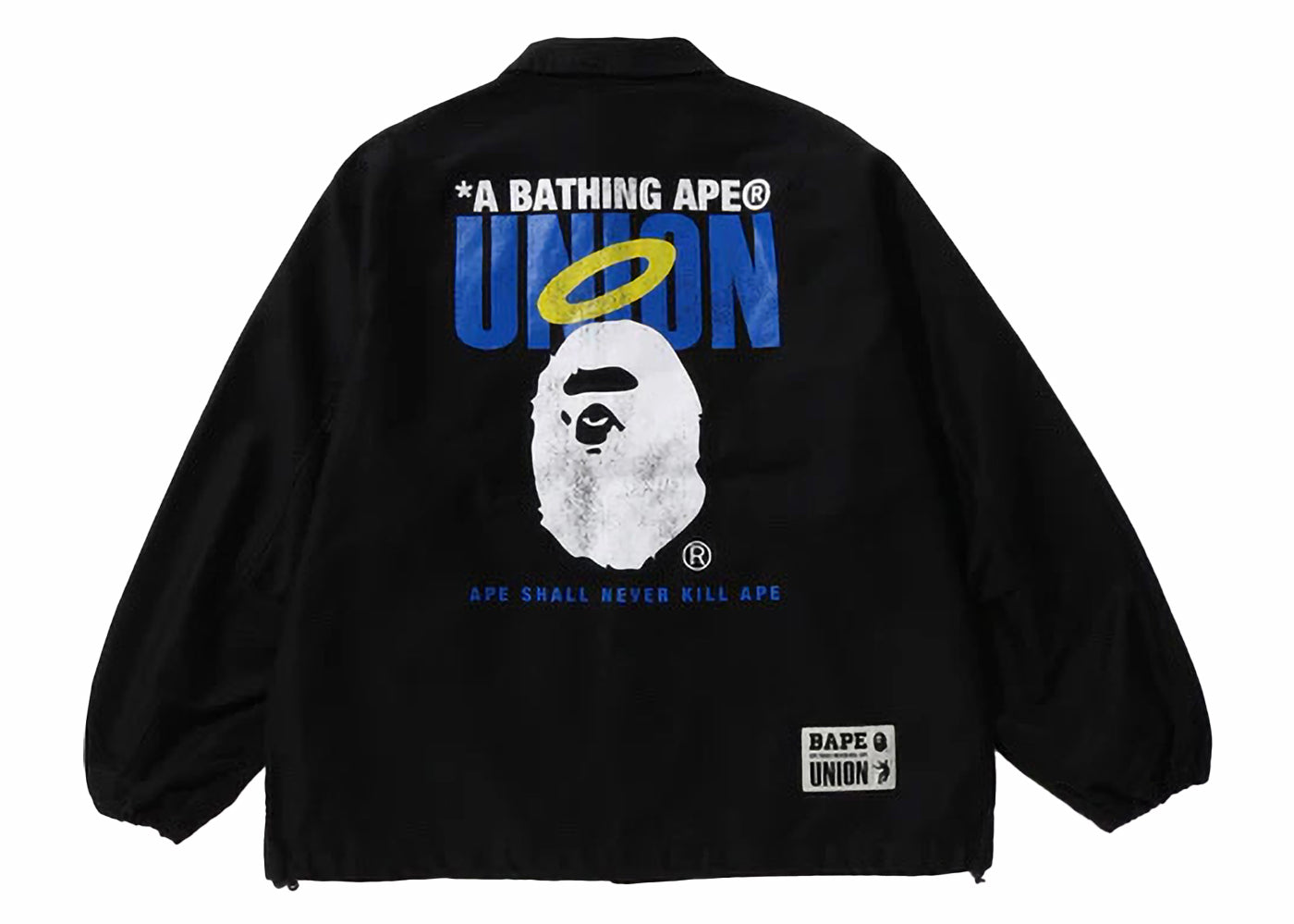 BAPE x Union Pigment Dyed Coach Jacket Black 