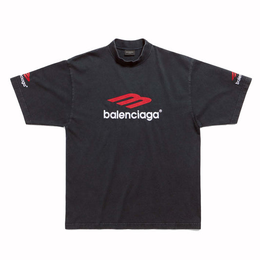 Balenciaga 3B Sports Icon T-shirt Black/Red/White 