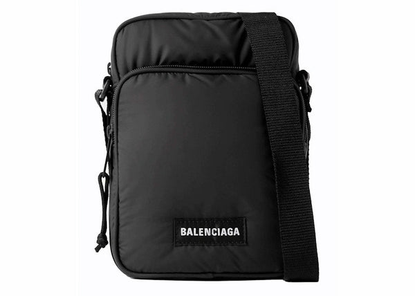 Balenciaga Crossbody Explorer Zip Bag Black