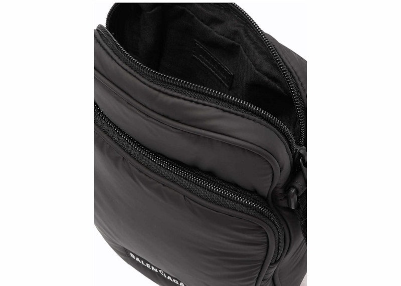 Balenciaga Crossbody Explorer Zip Bag Black