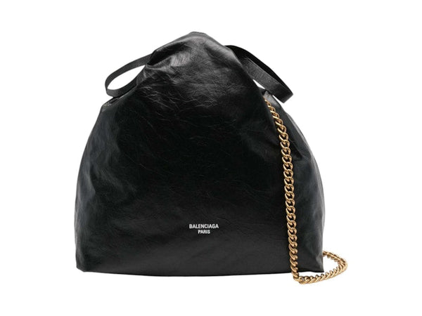 Balenciaga Crush Tote Bag Black