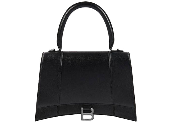 Balenciaga Hourglass Top Handle Bag Medium Black