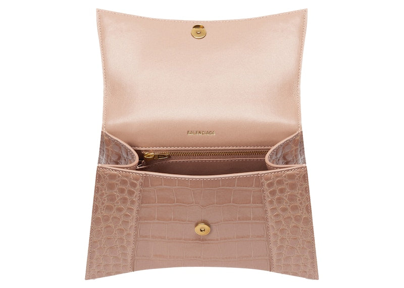 Balenciaga Hourglass Top Handle Bag XS Pink