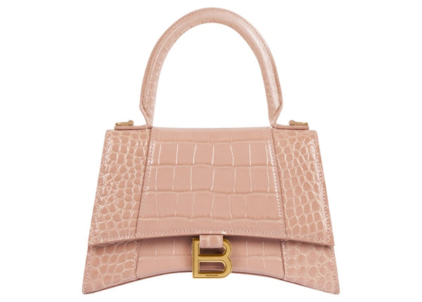 Balenciaga Hourglass Top Handle Bag XS Pink