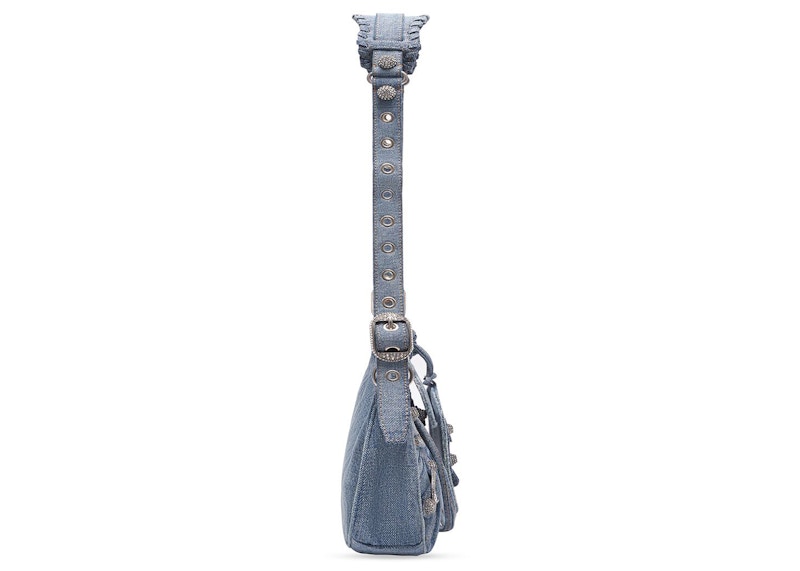 Balenciaga Le Cagole XS Shoulder Bag Demin Blue
