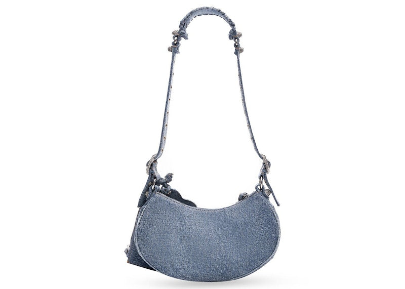 Balenciaga Le Cagole XS Shoulder Bag Demin Blue