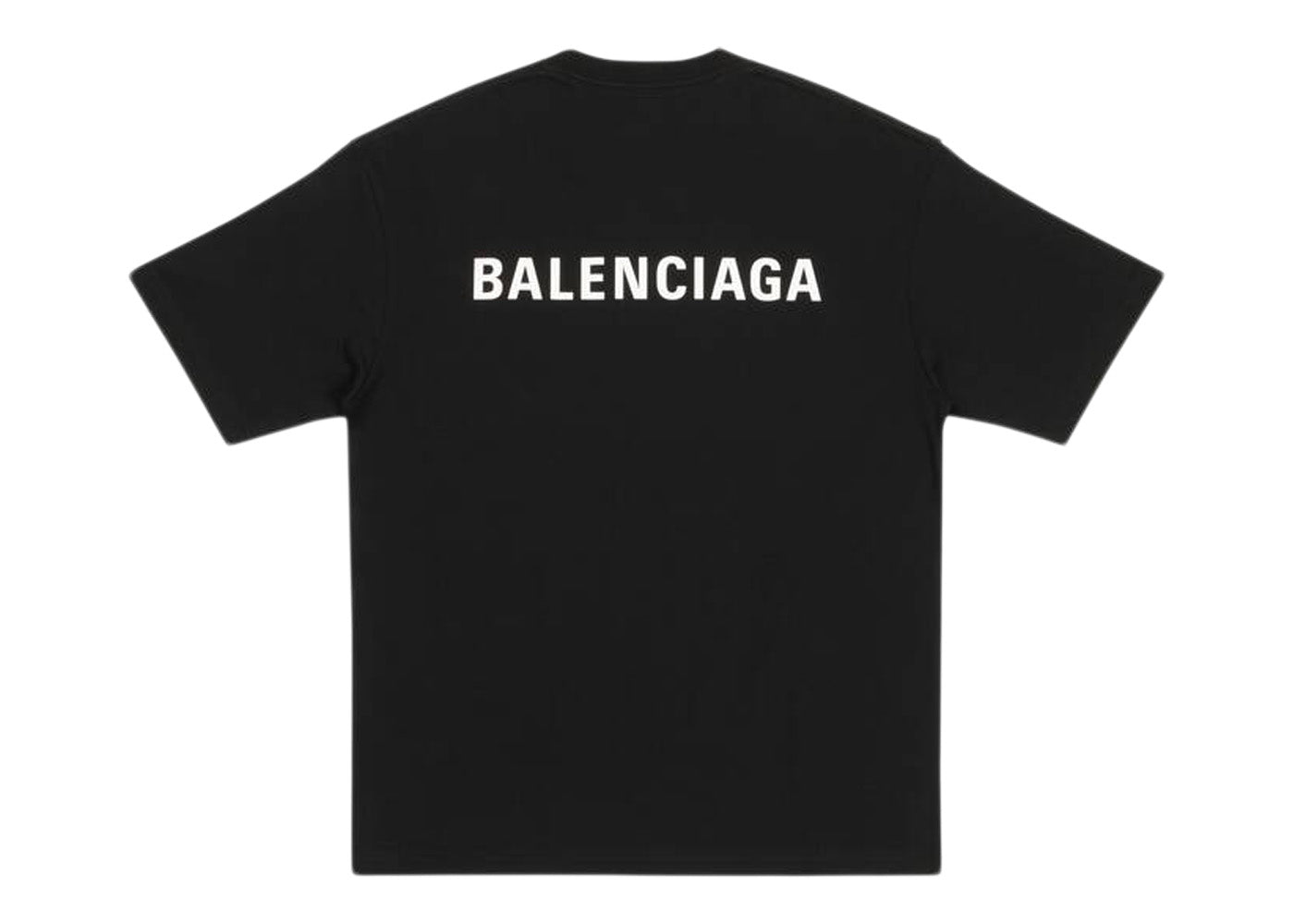 Balenciaga T-shirt coupe moyenne avec logo Noir 