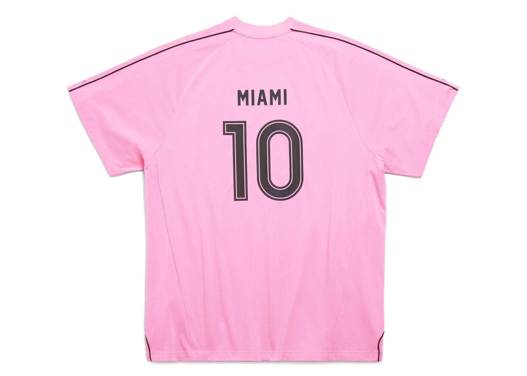 Balenciaga Miami Soccer T-Shirt Oversized Pink/Black – Sneaker Store Co