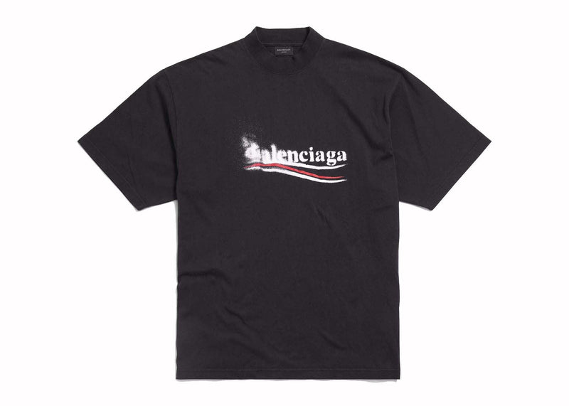 Balenciaga Political Stencil T-Shirt Schwarz/Weiß 
