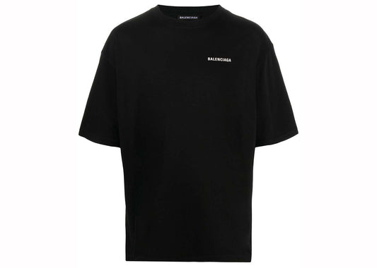 Balenciaga T-shirt coupe décontractée à manches courtes Noir 