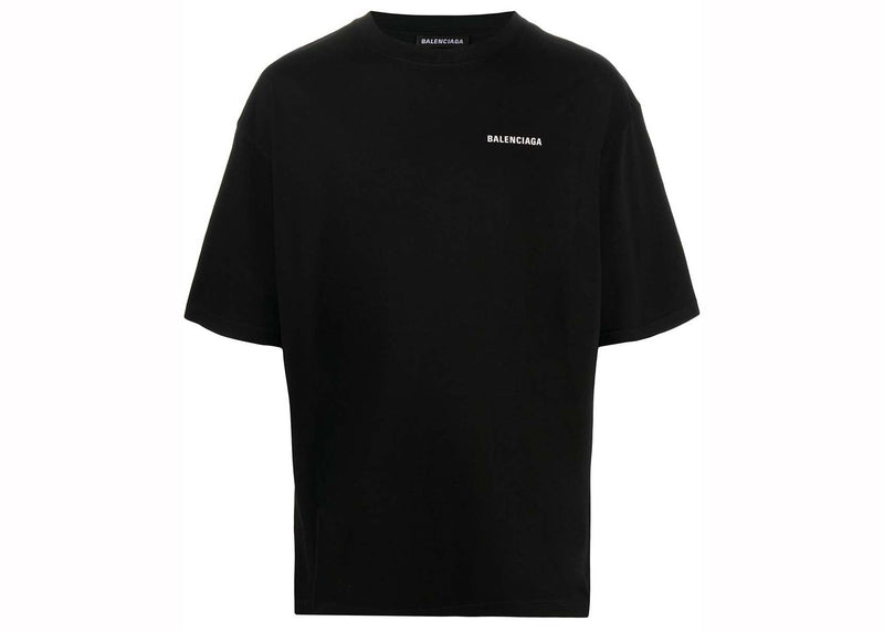 Balenciaga Relaxed Fit Kurzarm-T-Shirt Schwarz 