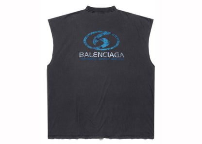 Balenciaga Surfer Sleeveless T-shirt Black