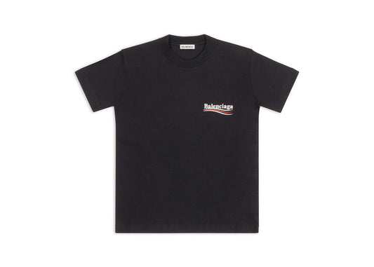 Balenciaga Women's Political Campagin Small Fit T-Shirt Black 