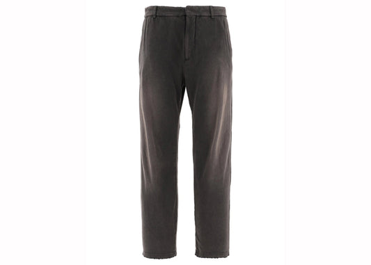 Balenciaga Worn Out Cotton Knit Trousers Black