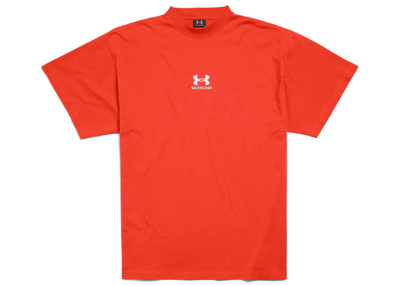 Balenciaga x Under Armour T-Shirt Oversized Fit Rot/Weiß 