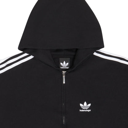 Balenciaga x adidas Sweat à capuche zippé coupe Small Noir 