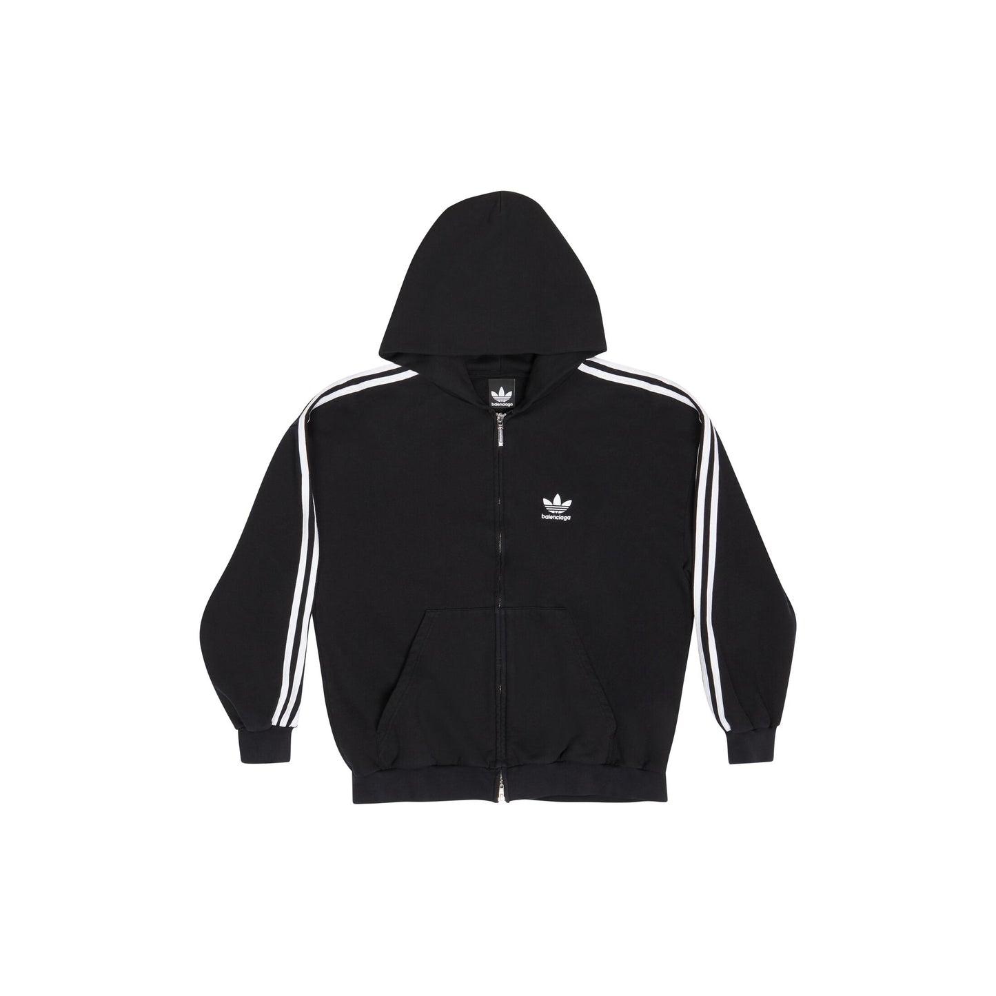 Balenciaga x adidas Zip-Up Hoodie Small Fit Black 