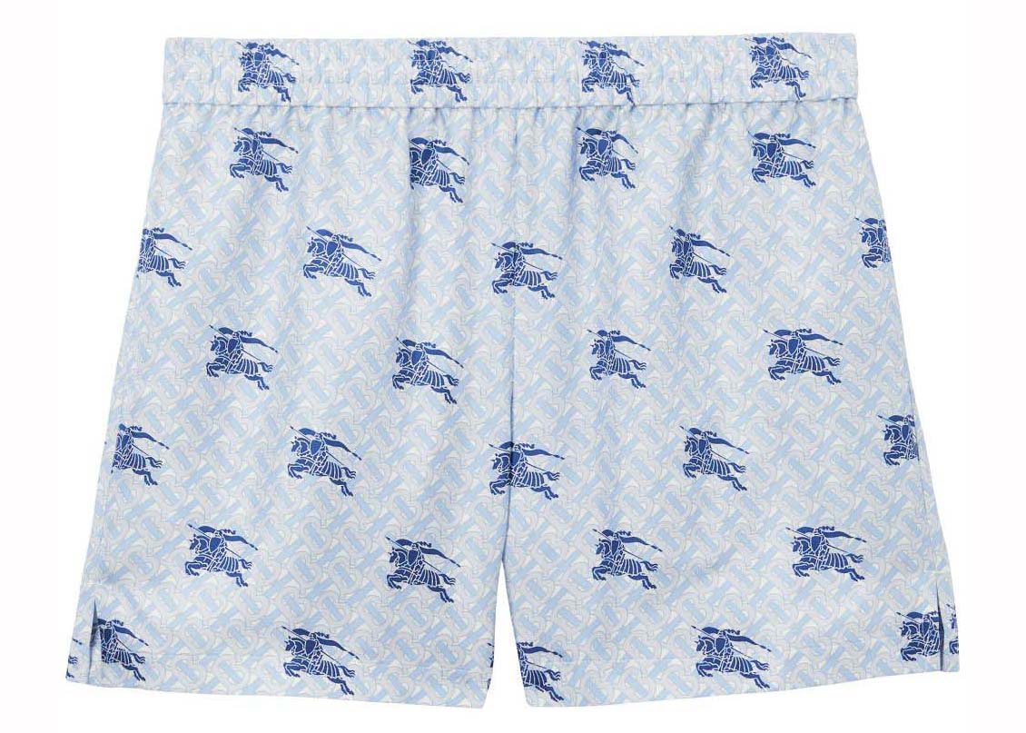 Burberry EKD TB-monogram Shorts Blue