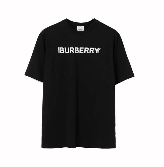 Burberry T-shirt imprimé logo Noir/Blanc 