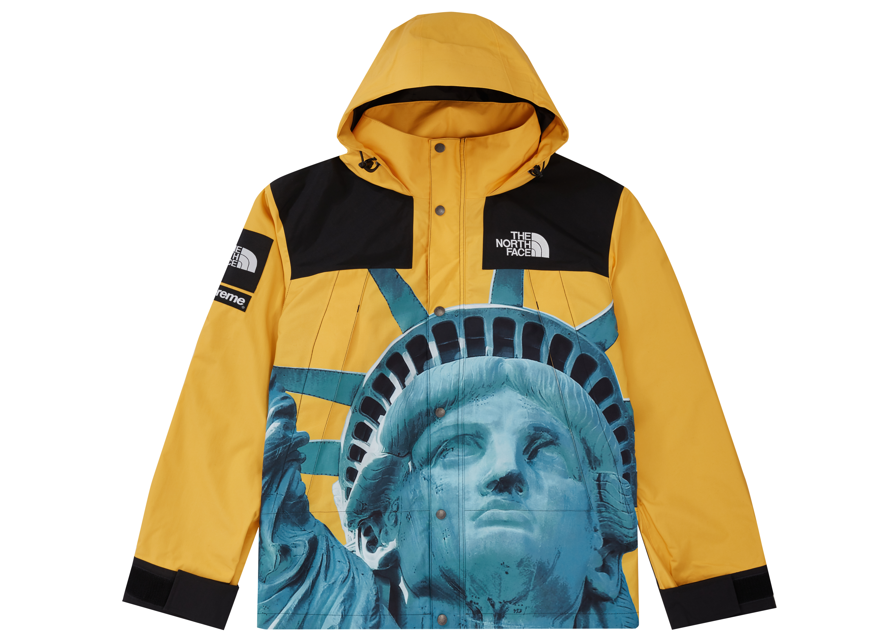 Veste Supreme The North Face Statue de la Liberté Mountain Jaune