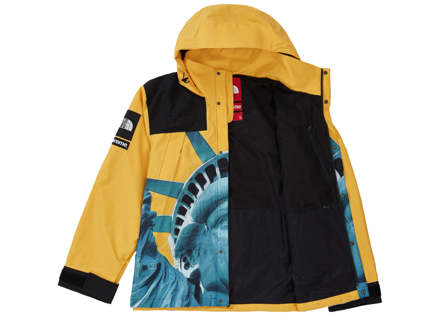 Supreme The North Face Statue of Liberty Mountain Jacket Yellow