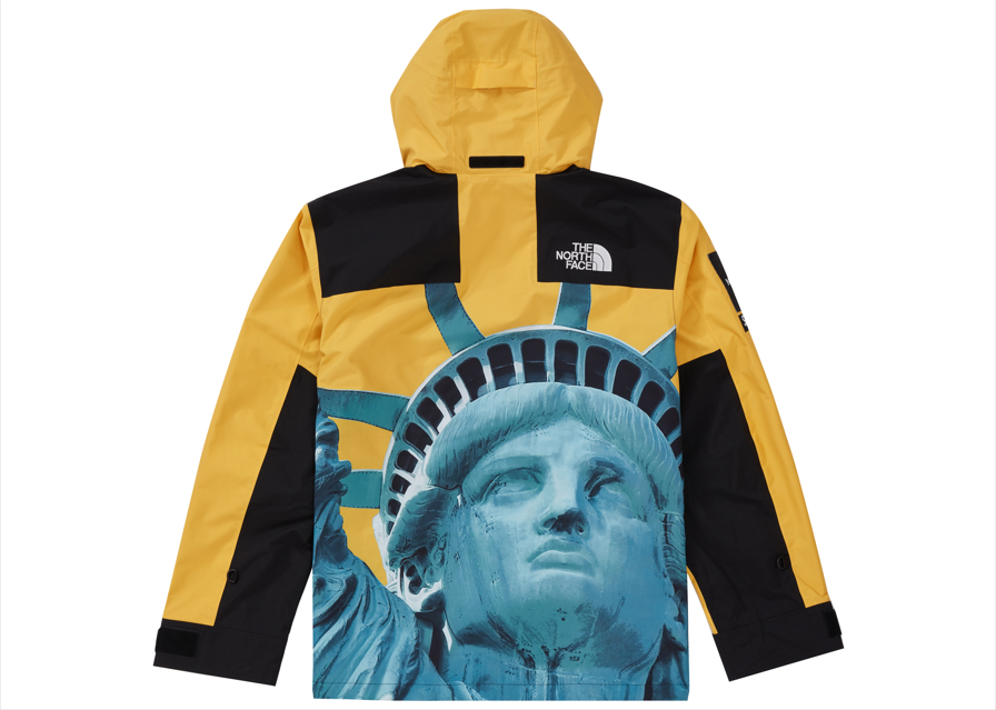 Veste Supreme The North Face Statue de la Liberté Mountain Jaune